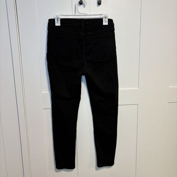 Free People Skinny Jeans Womens Size 29 Black Denim Mid Rise - Picture 2 of 7